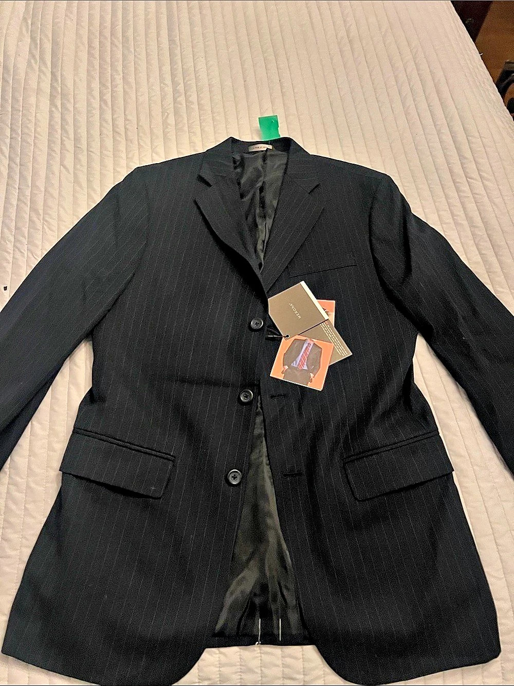 Merona Men's Pinstripe Navy Blue Blazer Size 38R NWT